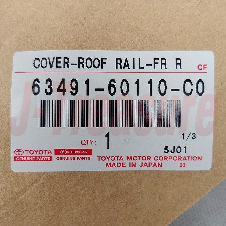 TOYOTA LAND CRUISER Genuine Roof Rack Leg Cover Front Right 63491-60110-C0 OEM