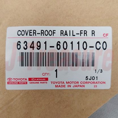 TOYOTA LAND CRUISER Genuine Roof Rack Leg Cover Front Right 63491-60110-C0 OEM