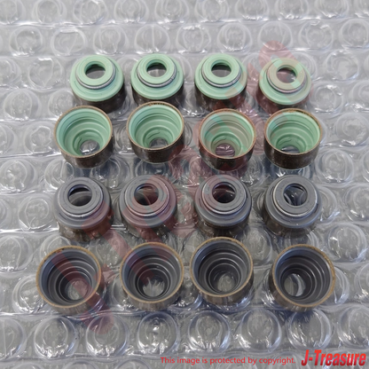 MAZDA MIATA NA NB 90-05 Genuine Engine Intake & Exhaust Valve Seal x16 Set OEM
