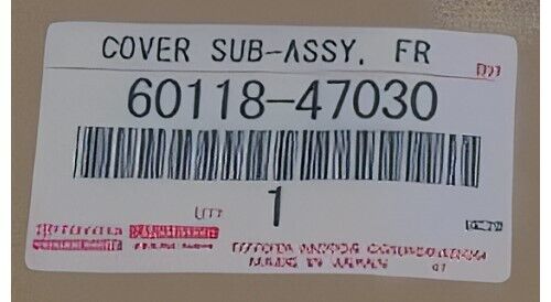 TOYOTA PRIUS PRIME ZVW52 Genuine Front Pillar Upr Cover LH 60118-47030 OEM