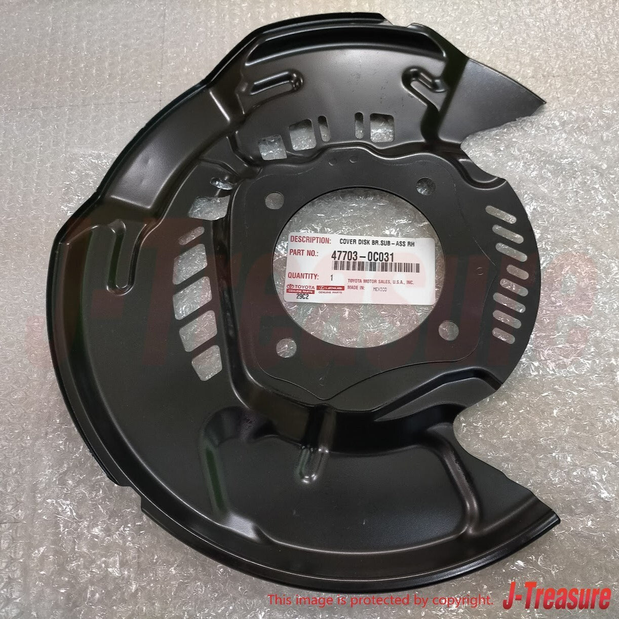 TOYOTA SEQUOIA 08-22 TUNDRA 07-21 Genuine Cover Disc Brake Dust Front Set OEM