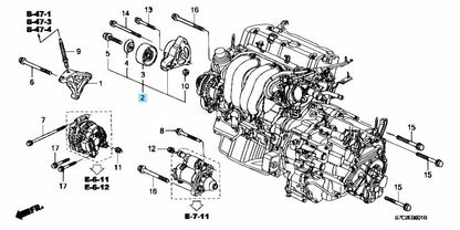 HONDA ACCORD TSX CR-V Genuine Auto Belt Tensioner Assembly 31170-PNA-023 OEM