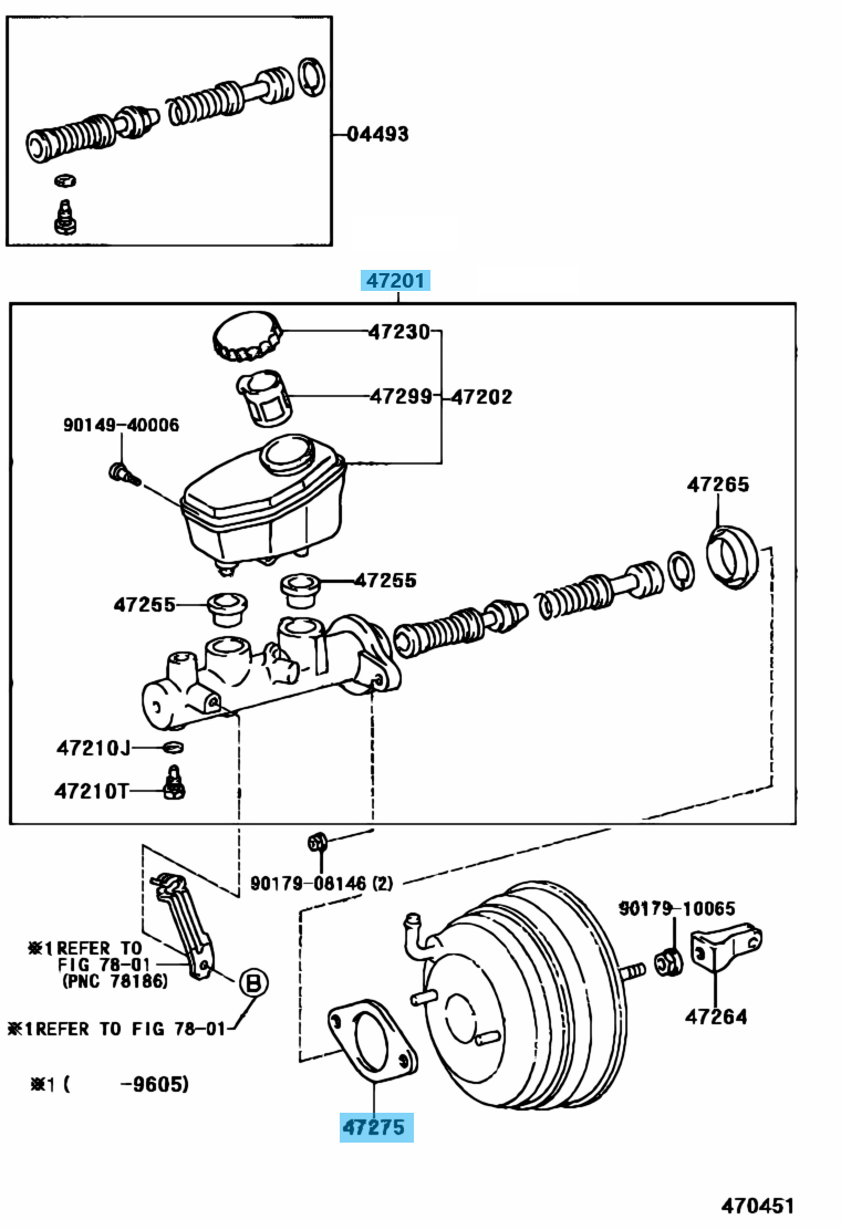 TOYOTA SUPRA JZA80 Genuine 17" wheels Brake Master Cylinder & Gasket Set OEM RHD