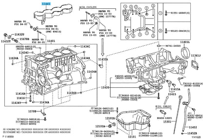 TOYOTA CAMRY ACV40 '06-09 Genuine Cylinder Block Water Jacket Spacer 11445-28020