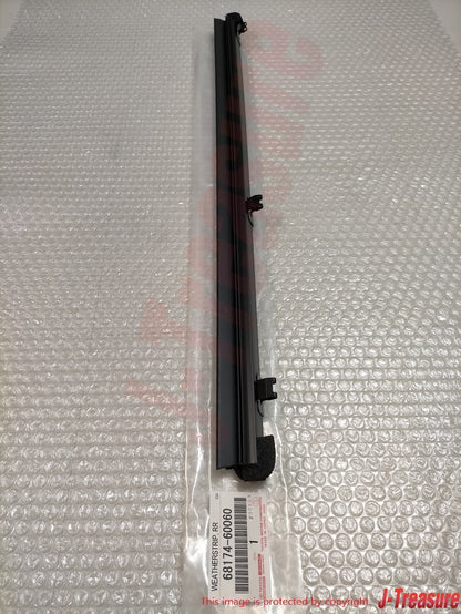 TOYOTA 4RUNNER '10-22 Genuine F & R Door Glass Inner Weatherstrip RH & LH Set