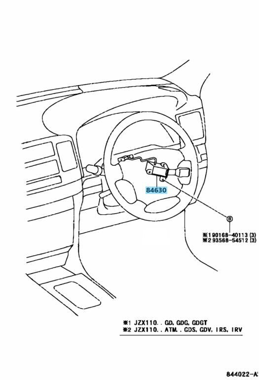 TOYOTA LAND CRUISER 4RUNNER Genuine Cruise Control Main Switch 84630-30160 OEM