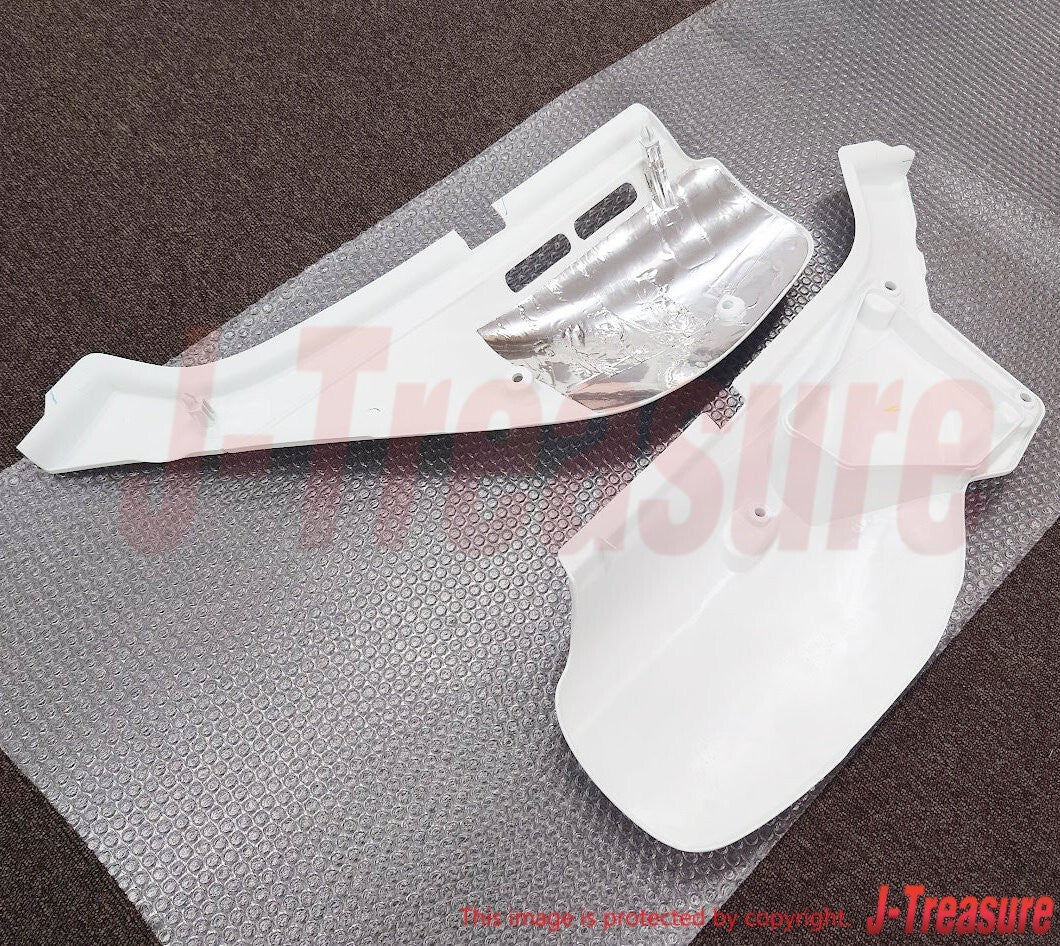 HONDA XR650L 00-09 12-17 Genuine Side Cover RH & LH Set *NH196* ROSS WHITE OEM