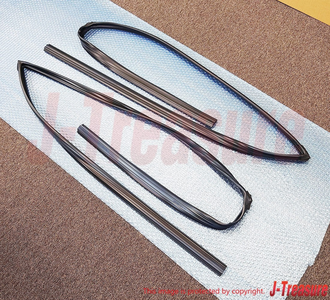 TOYOTA LAND CRUISER UZJ100 '98-07 Genuine Front Door Glass Run RH & LH Set OEM