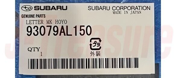 SUBARU LEGACY B4 BN9 Genuine Rear Emblem Letter Mark "LEGACY B4" 93079AL150 RHD