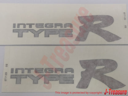 HONDA INTEGRA TYPE-R DC2 1997-2001 Genuine Side Decal Silver Right Left Set OEM