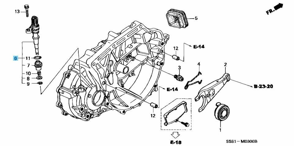 HONDA ACURA RSX DC5 2002-2004 Genuine Speed Sensor Assy 78410-S6M-N01 OEM