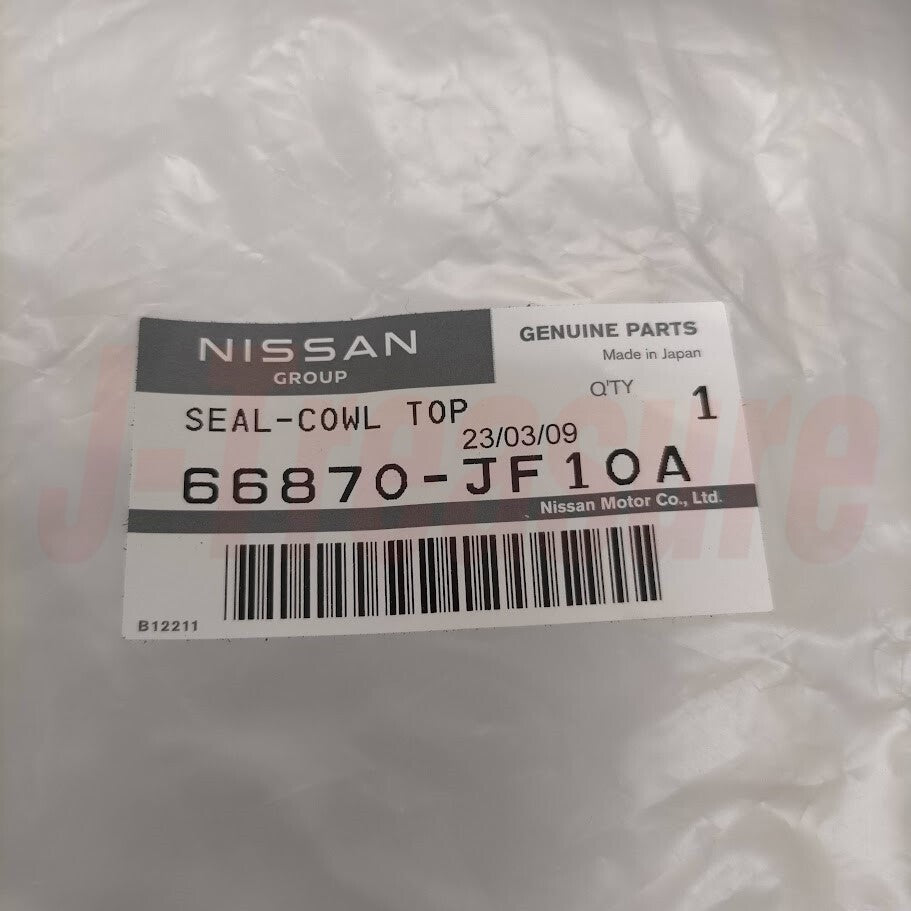 NISSAN GT-R R35 2011-2022 Genuine Cowl Top Cover Rubber Seal 66870-JF10A OEM