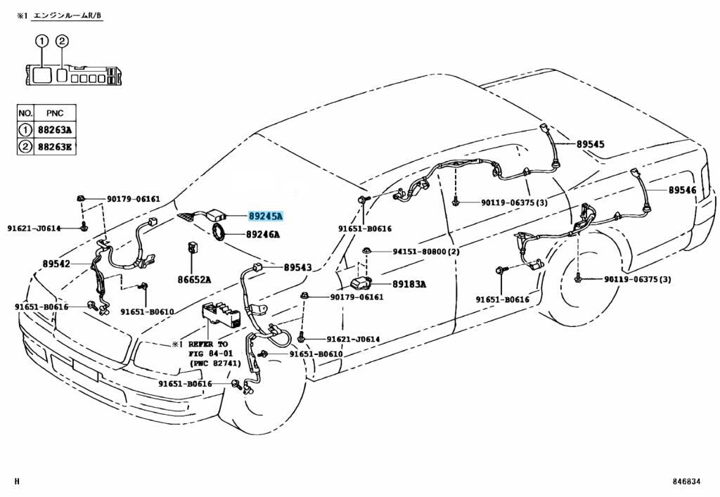 TOYOTA  LAND CRUISER LX470 UZJ100 2000-2002 Genuine Steering Position Sensor OEM