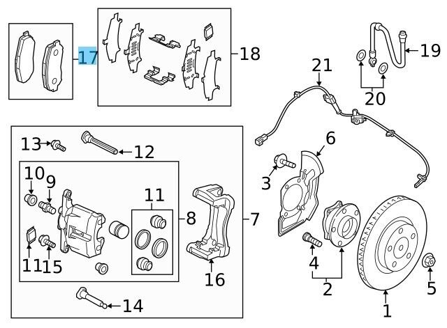 MAZDA CX-5 KE KE2FW 2013-2016 Genuine Brake Pads Front K0Y1-33-28ZB OEM