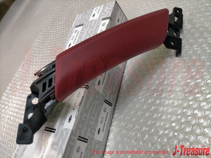 NISSAN R35 GT-R Black Edition Genuine Red Leather Door Pull Handle RH & LH Set