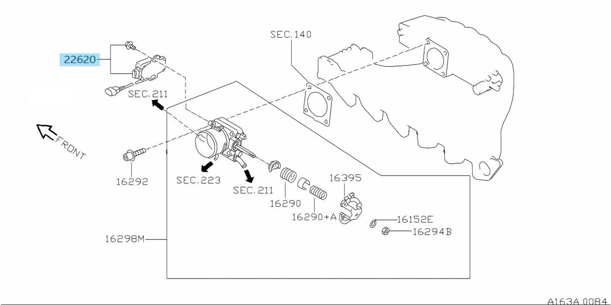NISSAN SKYLINE RB20 RB25DET Genuine Throttle Position Sensor B2F20-02U11 OEM