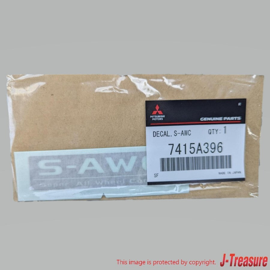 MITSUBISHI ECLIPSECROSS GK# 2018-2023 Genuine Rear Decal "S-AWC" 7415A396 OEM