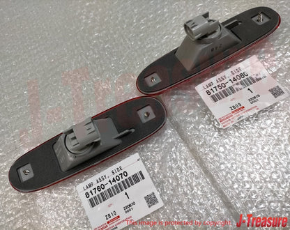 TOYOTA SUPRA JZA80 MK4 97-98 Genuine Rear Bumper Red Side Marker Lens Set OEM
