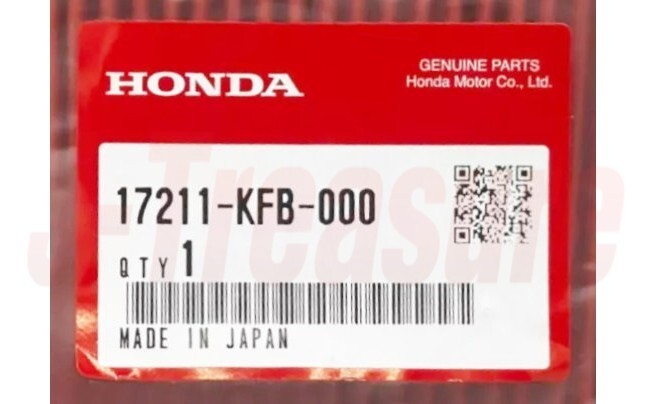 HONDA CRF230L 08-09 CRF230M 2009 Genuine Air Cleaner Element 17211-KFB-000 OEM
