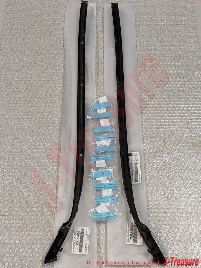 LEXUS IS250 IS350 06-14 Genuine Front Windshield Moulding RH & LH & Clip Set OEM