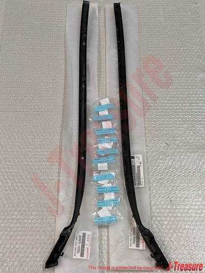LEXUS IS250 IS350 06-14 Genuine Front Windshield Moulding RH & LH & Clip Set OEM