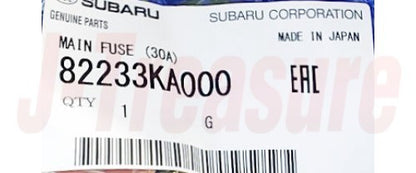 SUBARU SAMBAR TRACK & VAN TT1 TT2 TV1 TV2 Genuine Main Fuse (30A) 82233KA000 OEM