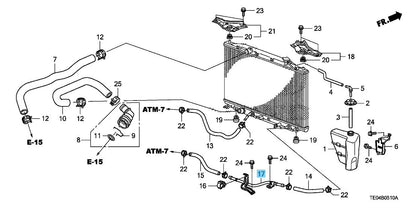 HONDA ACCORD CU2 2008-2010 Genuine ATF Pipe Comp D 25940-R40-000 OEM