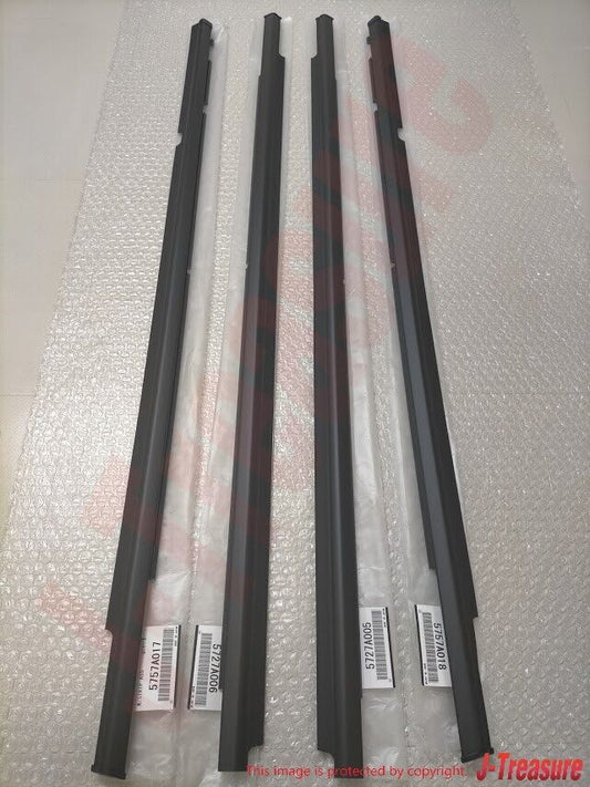 MITSUBISHI LANCER 08-17 Genuine Door Belt Molding Window Belt Line Set of 4 OEM