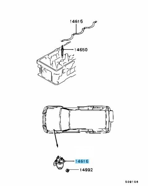 MITSUBISHI PAJERO MONTERO Genuine Glow Plug Control Relay MD342751 OEM