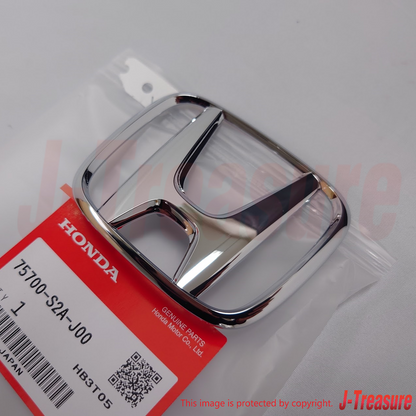HONDA S2000 AP2 2004-2009 Genuine F/R Center "H" Emblem & Push 4mm Nut Set OEM