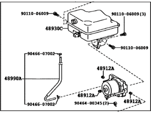 LEXUS LX570 URJ201 08-15 Genuine Height Control Pump & Motor Assy 48910-60033