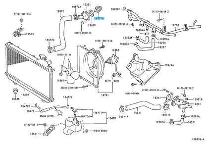 TOYOTA RAV4 SXA10 1996-2000 Genuine Engine Coolant Thermostat 90916-03090 OEM