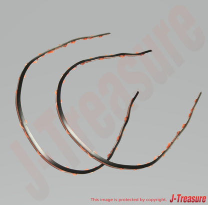 MITSUBISHI MONTERO V63W 04-06 Genuine Front Overfender Pad RL MR651261 x2 set