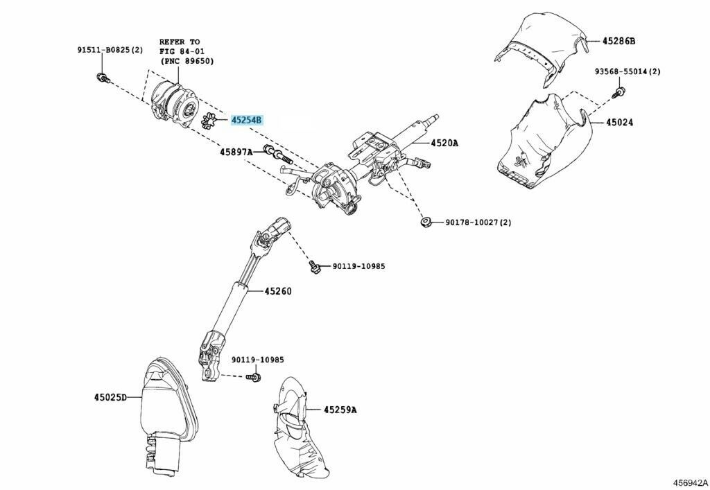 TOYOTA LEXUS Genuine Damper Electric Power Steering Motor Shaft 45254-28040 OEM