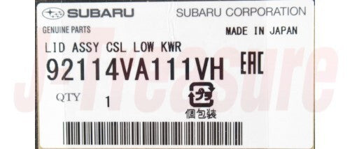 SUBARU WRX STI VA# 2015-2020  Genuine Leather Console Lid Assy 92114VA111VH OEM