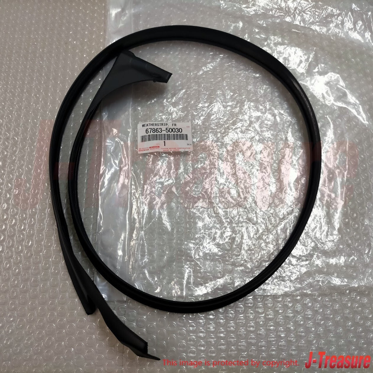 TOYOTA LEXUS LS430 01-06 Genuine Front Door Weatherstrip Upper RH 6786350030 OEM