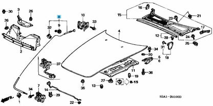 HONDA S2000 AP1 AP2 2000-2009 Genuine Bonnet Hood Wire Assy 74130-S2A-003 RHD