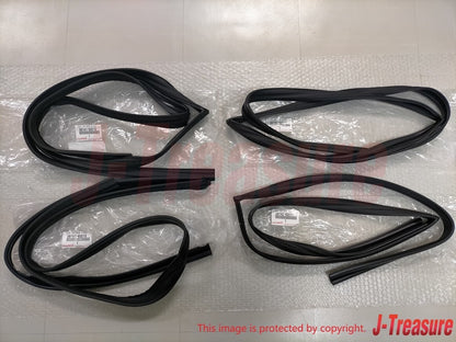 TOYOTA LAND CRUISER LEXUS LX450 91-97 Genuine Door Glass Run FR FL RR RL Set OEM