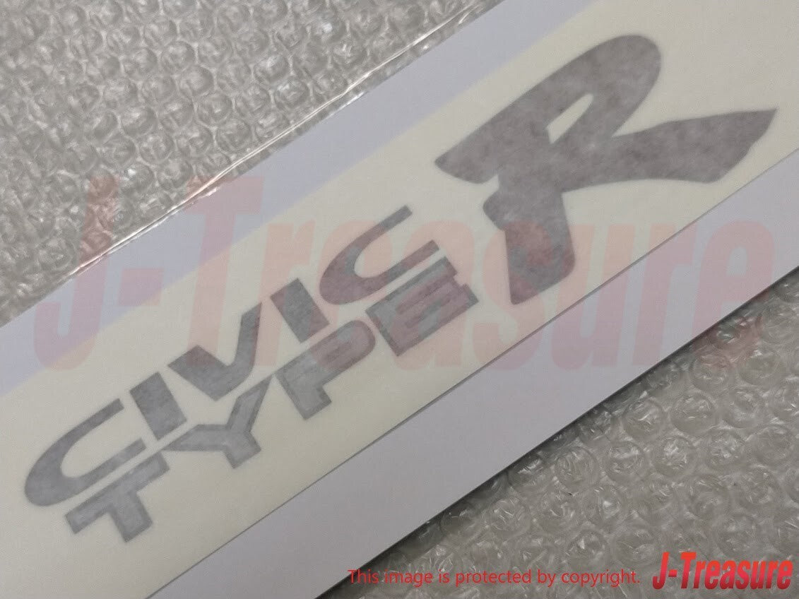 HONDA CIVIC TYPE-R EK9 Genuine Rear Side Fender Silver Decal Sticker x2 Set OEM
