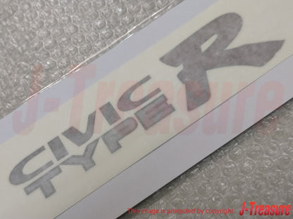 HONDA CIVIC TYPE-R EK9 Genuine Rear Side Fender Silver Decal Sticker x2 Set OEM