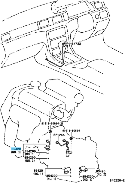 TOYOTA CAMRY 1992-2001 Genuine Automatic Transmission Solenoid 85420-20110 OEM