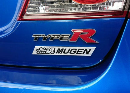 MUGEN Metal Emblem Large for HONDA Universal Silver/Black 90000-YZ8-H607 OEM