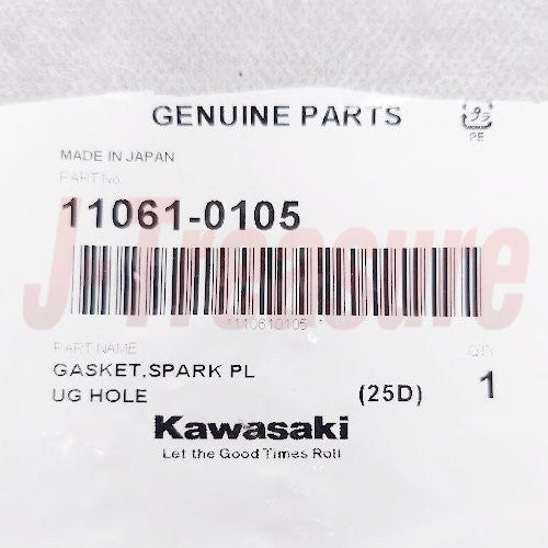KAWASAKI NINJA 650 EX650 06-24 Genuine Spark Plug Hole Gasket 11061-0105 x2 Set