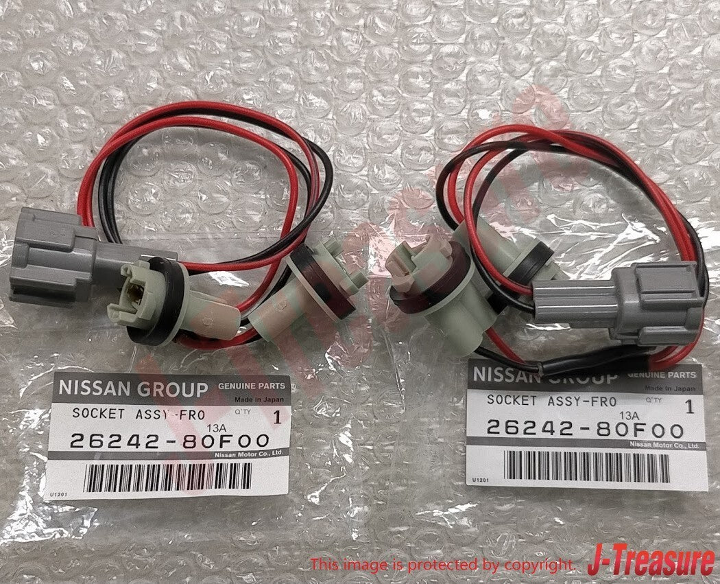 NISSAN SILVIA S14 Genuine Turn Signal Pigtail Kit Both Sides 26242-80F00 x2 OEM