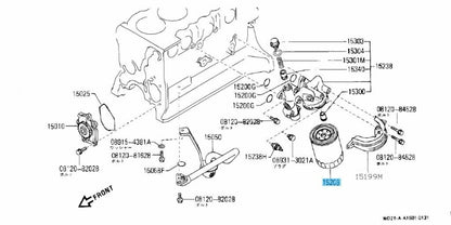 NISSAN CARAVAN ARE24 ARGE24 1999-2012 Genuine Oil Filter Assy AY100NS012 OEM