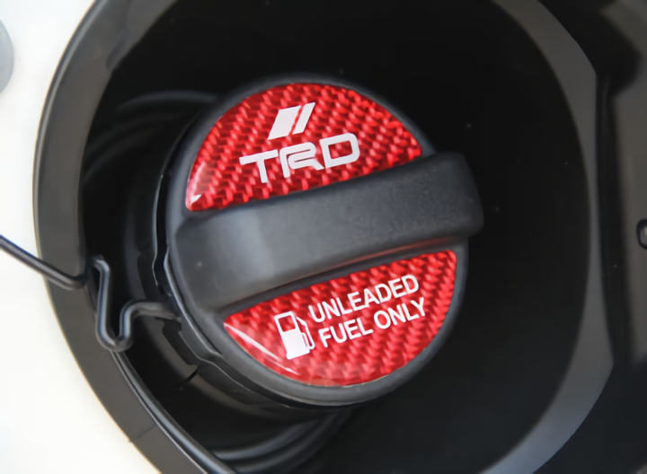 TRD TOYOTA Genuine Fuel Cap Garnish Red (For Gasoline Vehicles) MS010-00015