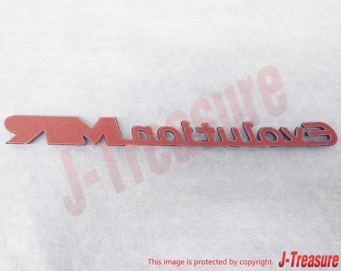 MITSUBISHI LANCER EVOLUTION 8 EVO8 CT9A Genuine MR Trunk Lid Emblem Budge OEM