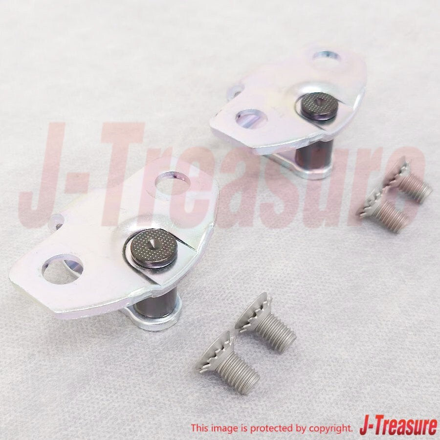 NISSAN 240SX S13 89-94 Genuine Front Door Lock Striker & Screw RH & LH Set OEM
