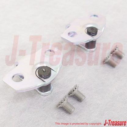 NISSAN 240SX S13 89-94 Genuine Front Door Lock Striker & Screw RH & LH Set OEM