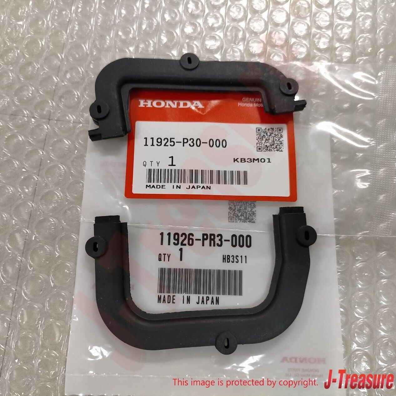 HONDA CR-V RD1 RD2 1997-2001 Genuine Timing Belt Cover Rubber Bracket Set OEM